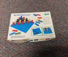 Big Little peg Board Set Vintage